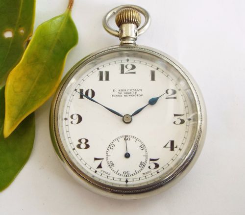fig 1. 1930s pocket watch from Stoke Newington retailer