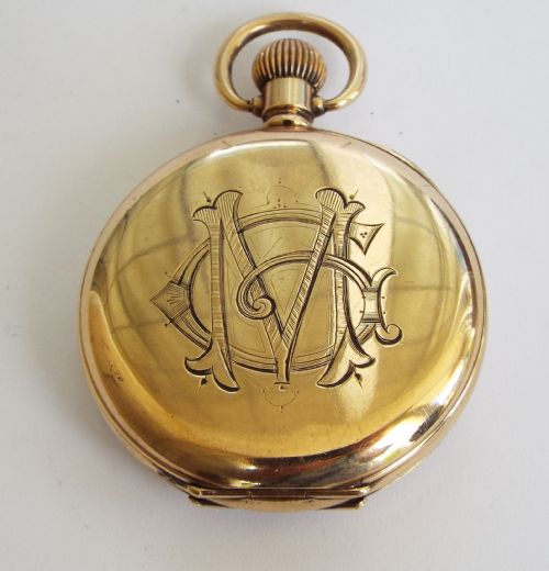 fig 1. 1906 Waltham ‘Marquis’ pocket watch with history