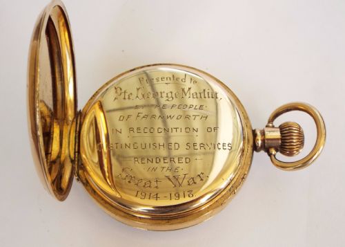 fig 2. 1906 Waltham ‘Marquis’ pocket watch with history