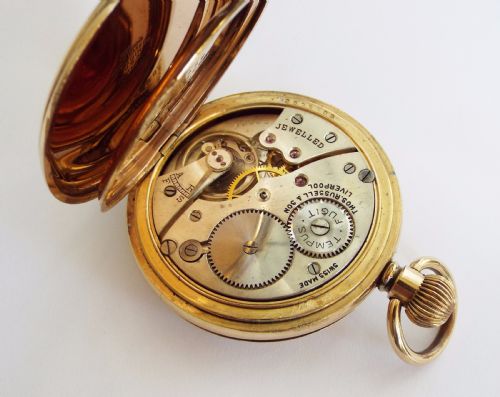 fig 2. Antique Thomas Russell half hunter pocket watch