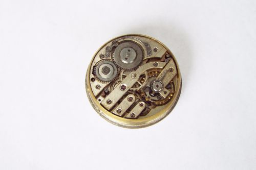 fig 2. Antique silver trench watch with Ormsby crest
