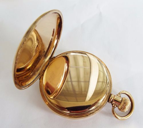 fig 2. 1920s Thomas Russell ‘Premier’ hunter pocket watch