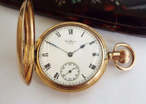 fig 1. 1915 Waltham hunter pocket watch, Kirkcaldy