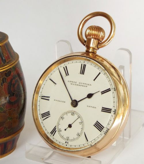 Antique William Ehrhardt English Lever Pocket Watch