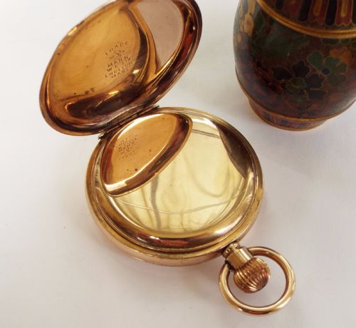 fig 3. Antique William Ehrhardt English Lever pocket watch