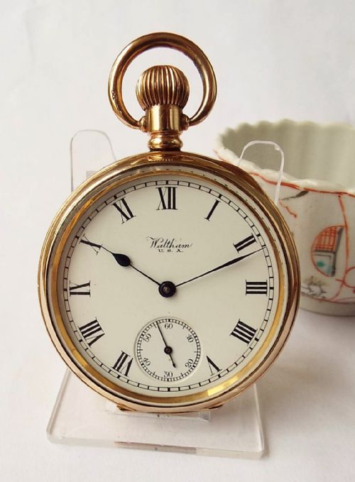 An Antique Waltham Traveler Pocket Watch, 1918.