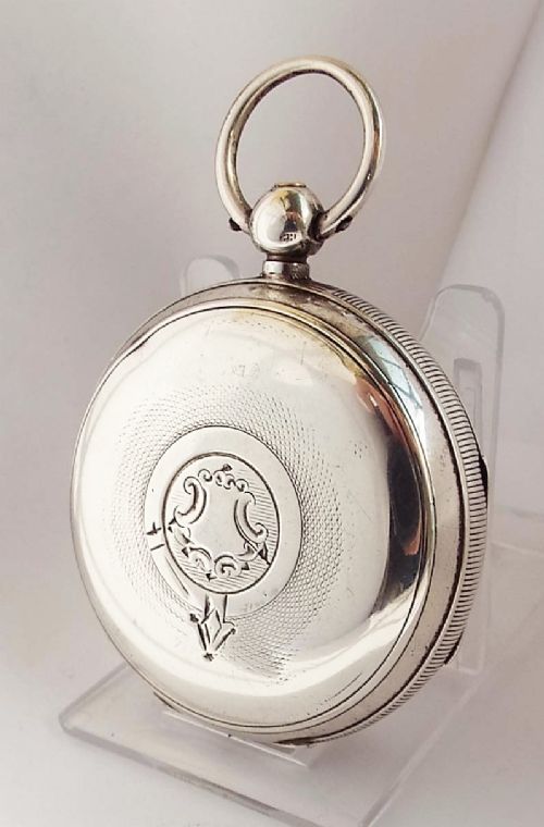 fig 1. Antique silver ‘The Climax Trip Action Patent’ pocket watch from H Samuel.