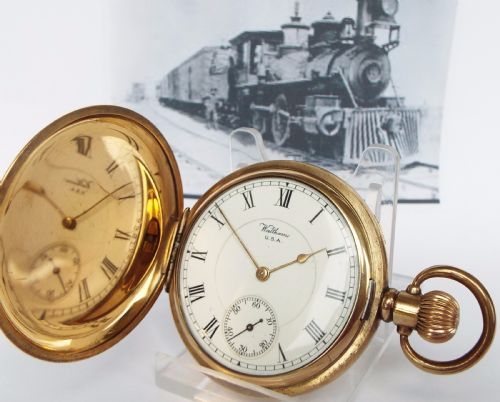 1919 Waltham Vanguard Railroad Hunter Pocket Watch