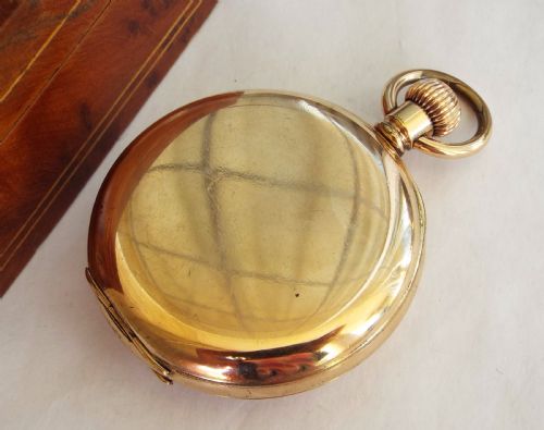fig 4. Antique hunter pocket watch, Lancashire Watch Co