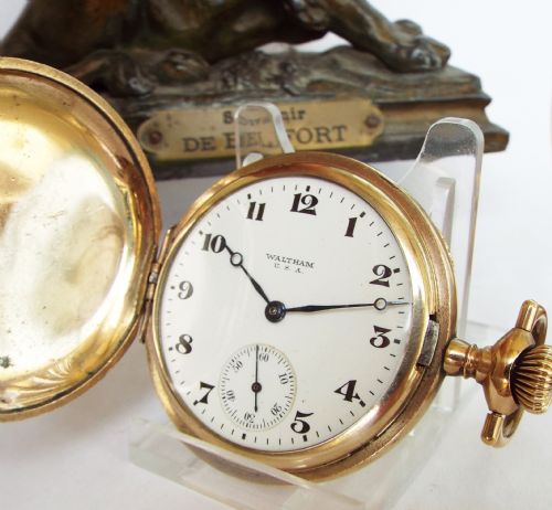 1917 Waltham Full Hunter Pocket Watch