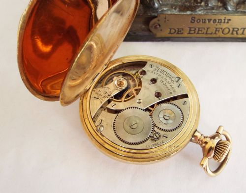 fig 1. 1917 Waltham full hunter pocket watch