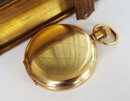 fig 1. Antique Cyma full hunter pocket watch for H Samuel