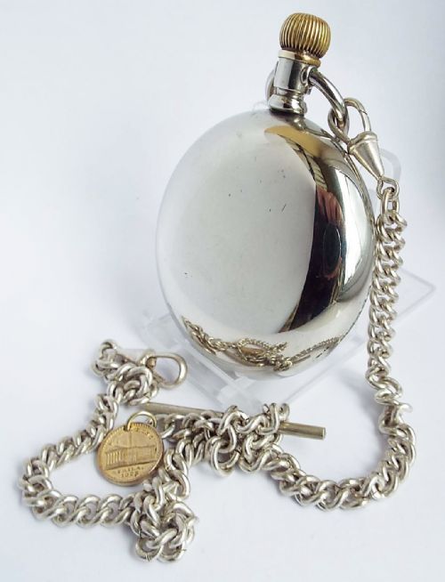 fig 1. A chunky 1913 Waltham pocket watch & chain.