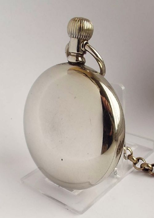 fig 1. A large 1914 Elgin pocket watch & chain.