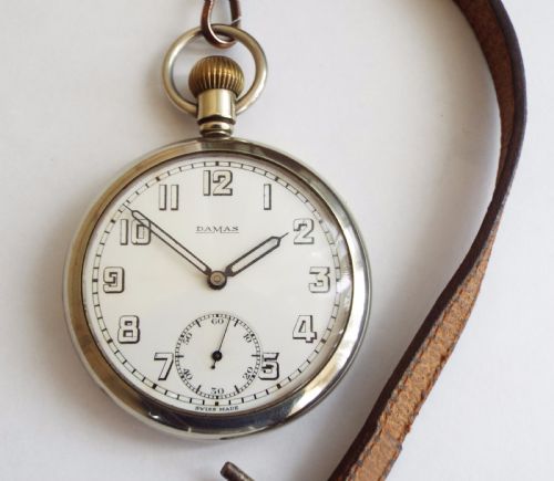 fig 1. 1940s Damas military pocket watch