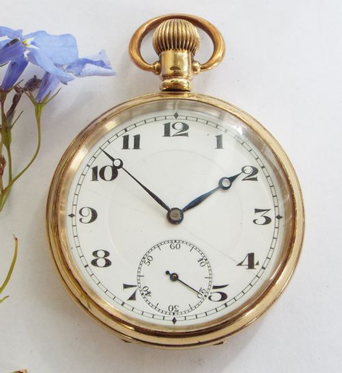 fig 1. 1920s gold plated pocket watch