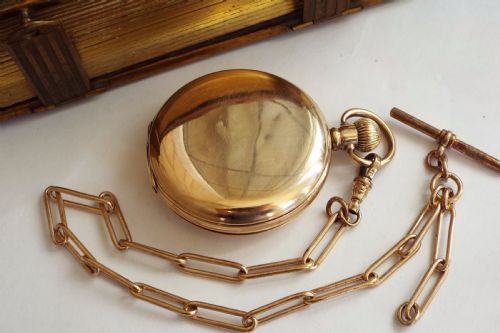 fig 2. 1920s Cyma half hunter pocket watch for J W Benson