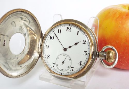 An Antique Minerva Half Hunter Pocket Watch