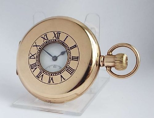 A 1920s Minerva Half Hunter Pocket Watch.