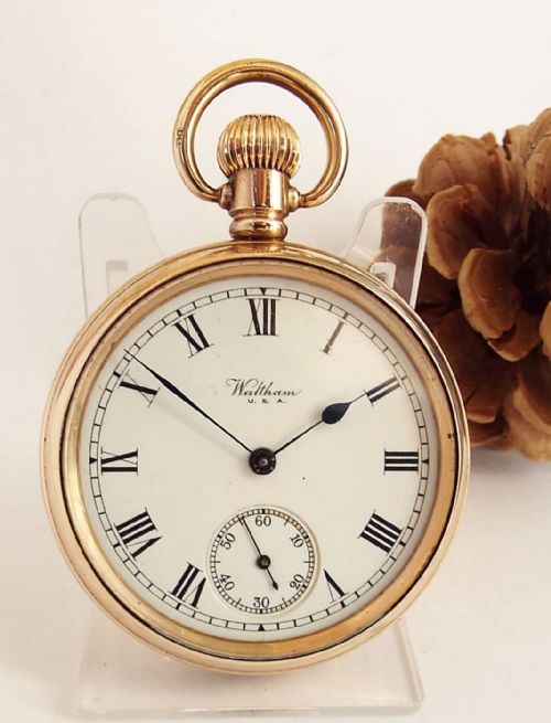A 1920s Waltham Traveler Pocket Watch.