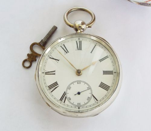 fig 1. An antique silver Waltham pocket watch, 1887