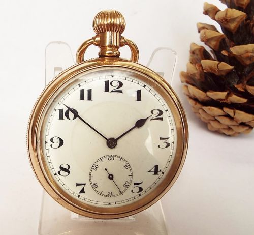 A  1920s Buren Stem Winding Pocket Watch.
