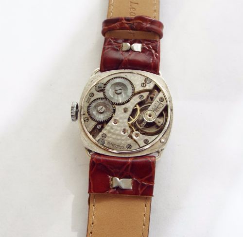 fig 2. 1927 silver wristwatch from Sir John Bennett