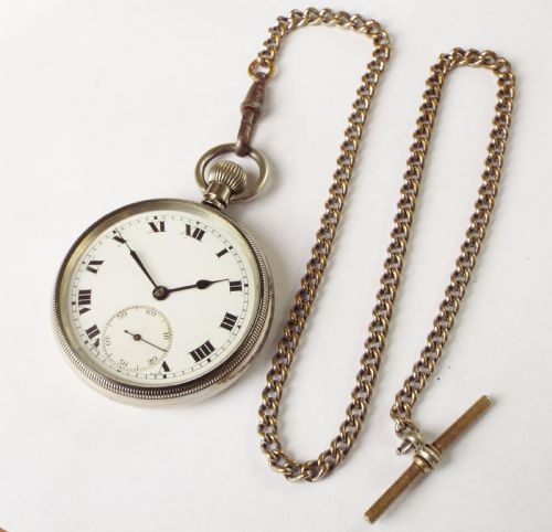fig 1. 1920s Cortébert pocket watch and chain