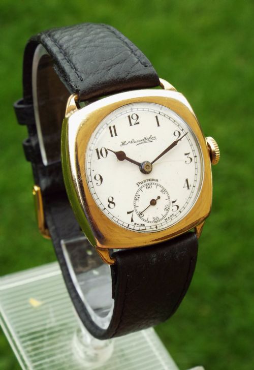 fig 1. Gents 1930s Thomas Russell Premier wrist watch