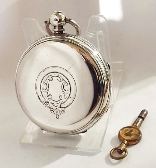 fig 1. An antique fusee silver pocket watch by Joseph Ball Liverpool.