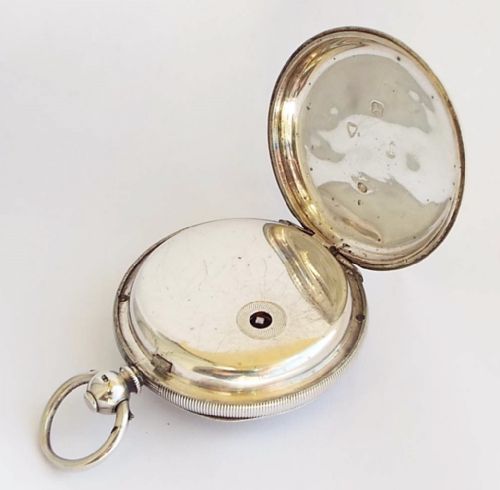 fig 2. An antique fusee silver pocket watch by Joseph Ball Liverpool.