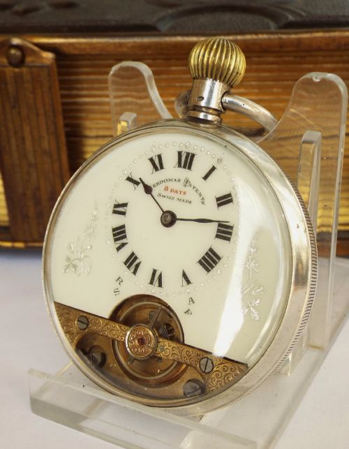 Antique Silver Hebdomas Pocket Watch, Schild & Cie