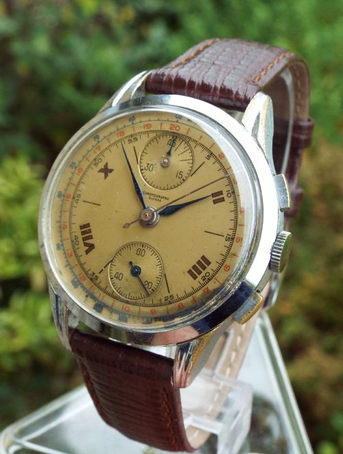 Gents 1950s Chronographe Suisse Watch  (Venus 170)