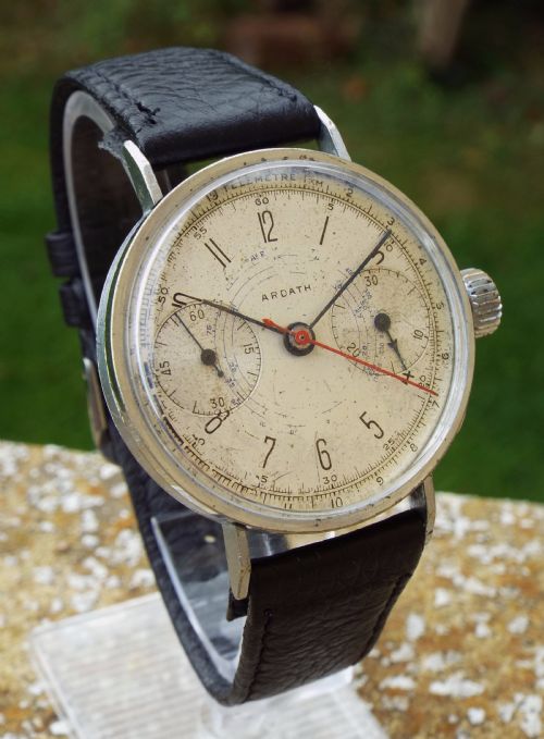fig 1. Gents 1940s Ardath pilot’s chronograph