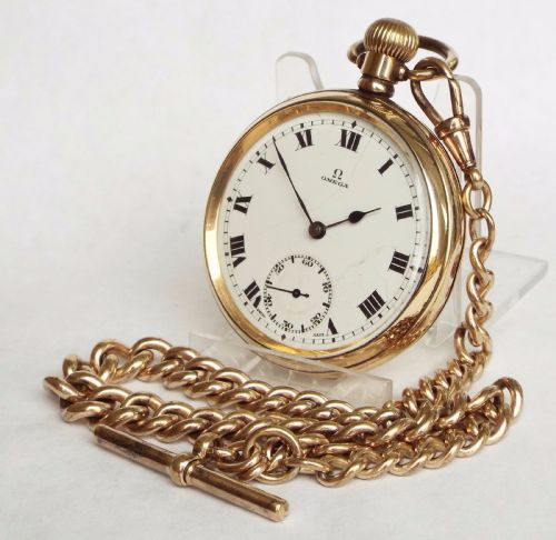 1920s Omega Pocket Watch with Chain