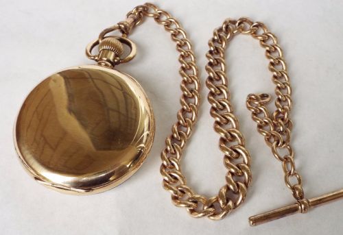 fig 2. 1920s Omega pocket watch with chain