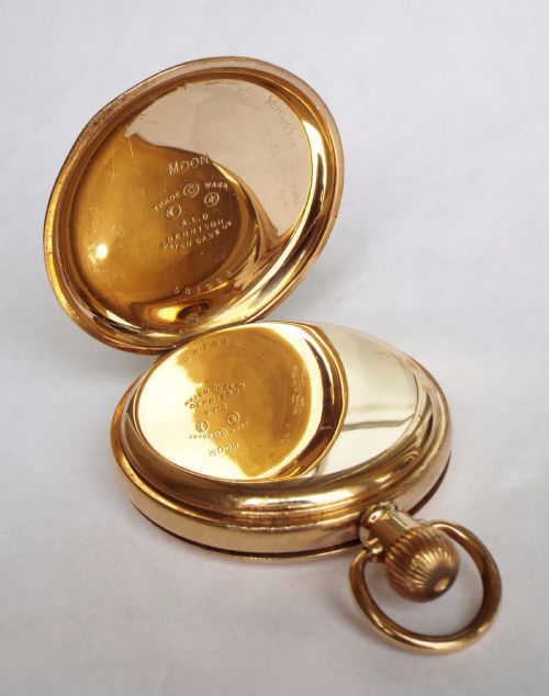 fig 1. 1950s Roirol full hunter pocket watch by Record