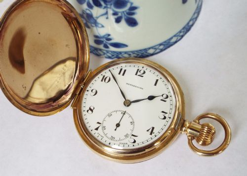 fig 1. 1930s Cyma full hunter pocket watch, Daily Record