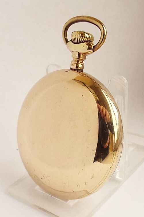 fig 1. Large antique 1906 Waltham pocket watch.