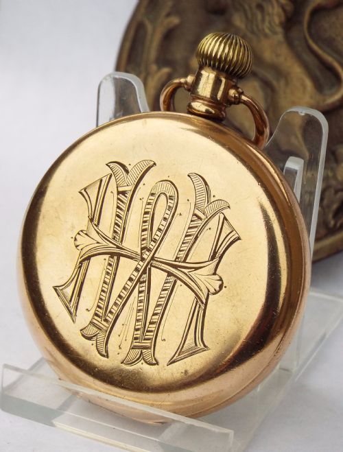 fig 1. Antique Waltham pocket watch with military history