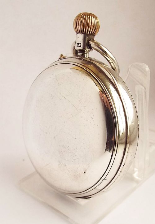 fig 1. Antique 1901 silver English pocket watch,W. Wells Stroud.