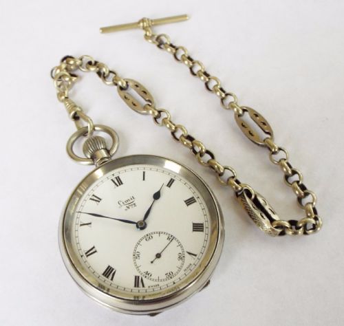 fig 1. 1930s Limit pocket watch with chain