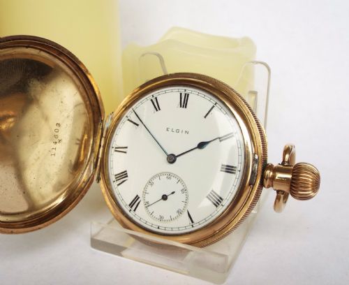 Antique Elgin Full Hunter Pocket Watch, 1912