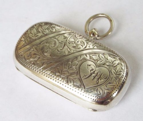 Antique Silver Double Sovereign Holder, 1914