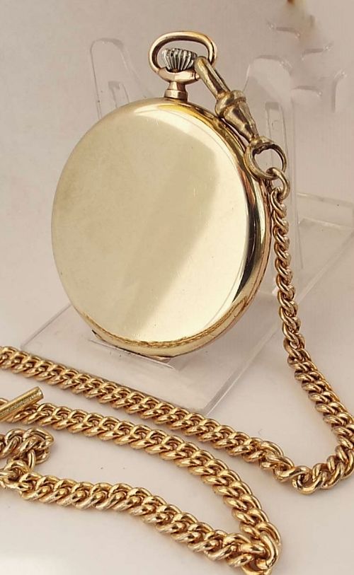 fig 1. A vintage 1930s Sackville pocket watch & chain.