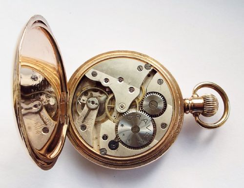 fig 3. A 1920s Craven full hunter pocket watch.