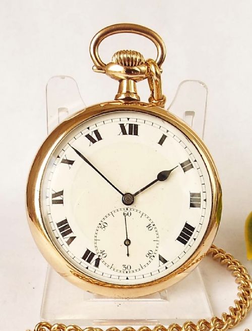 fig 1. A 1930s Buren pocket watch and chain.