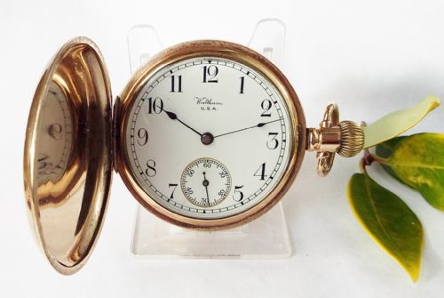 Antique 1902 Waltham Full Hunter Pocket Watch.