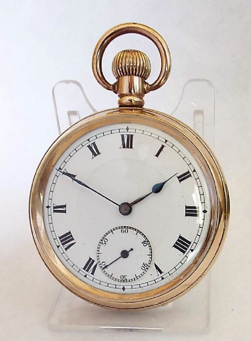A 1920s Swiss Stem Winding Pocket Watch.
