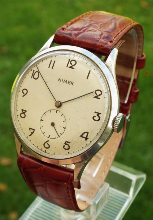 A Good Sized Gents Nimer Wrist Watch, C1940s